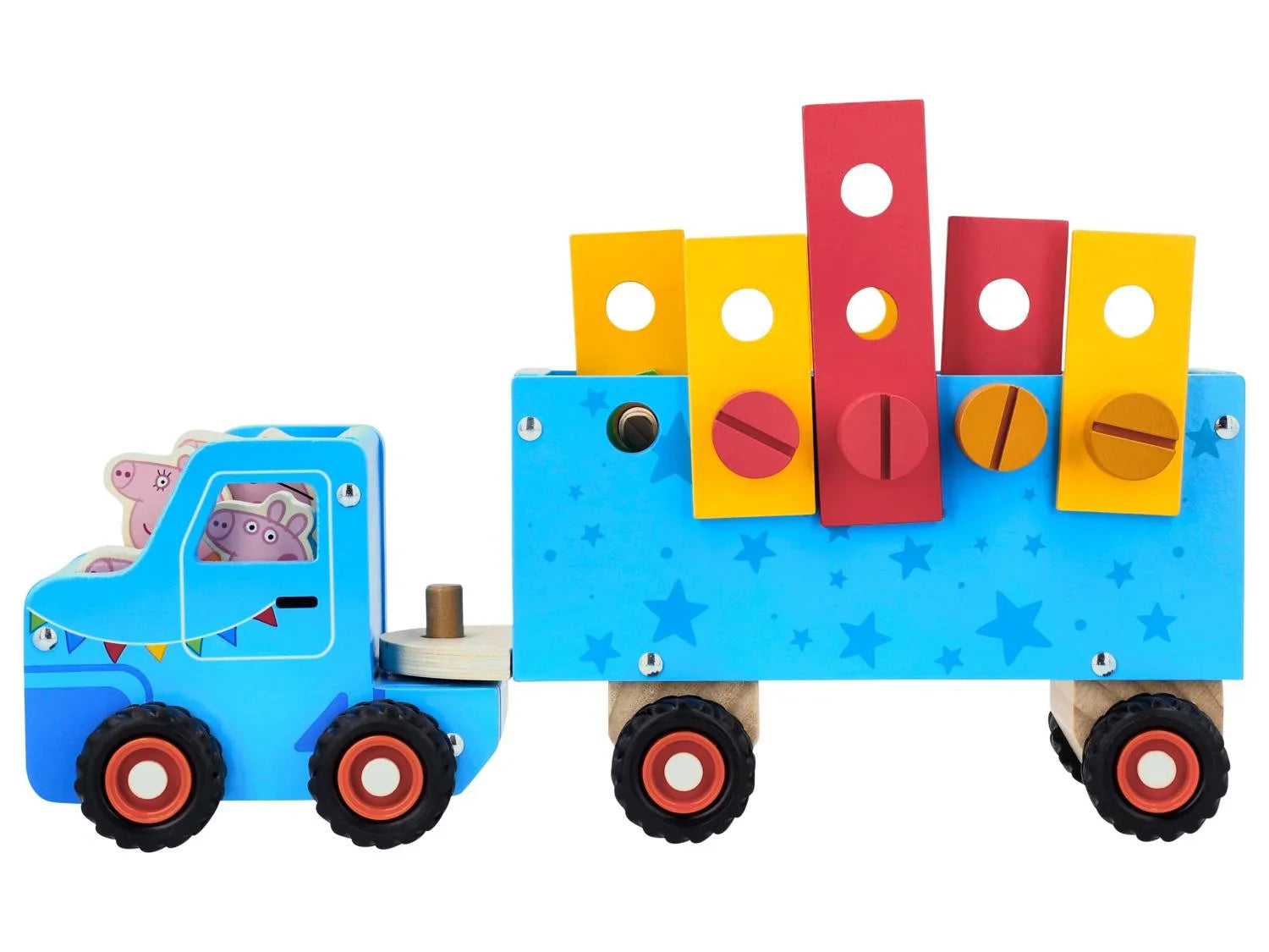 Camion en bois avec remorque