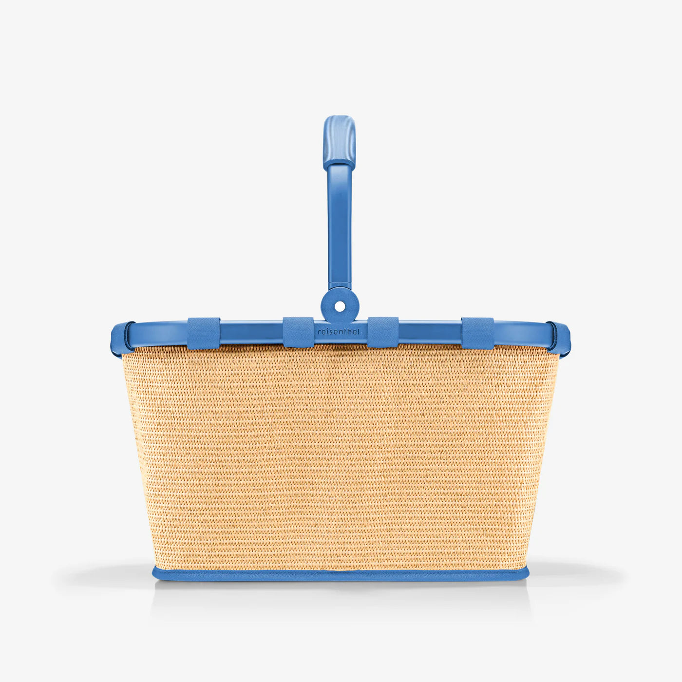 Carrybag Frame Raffia Blue