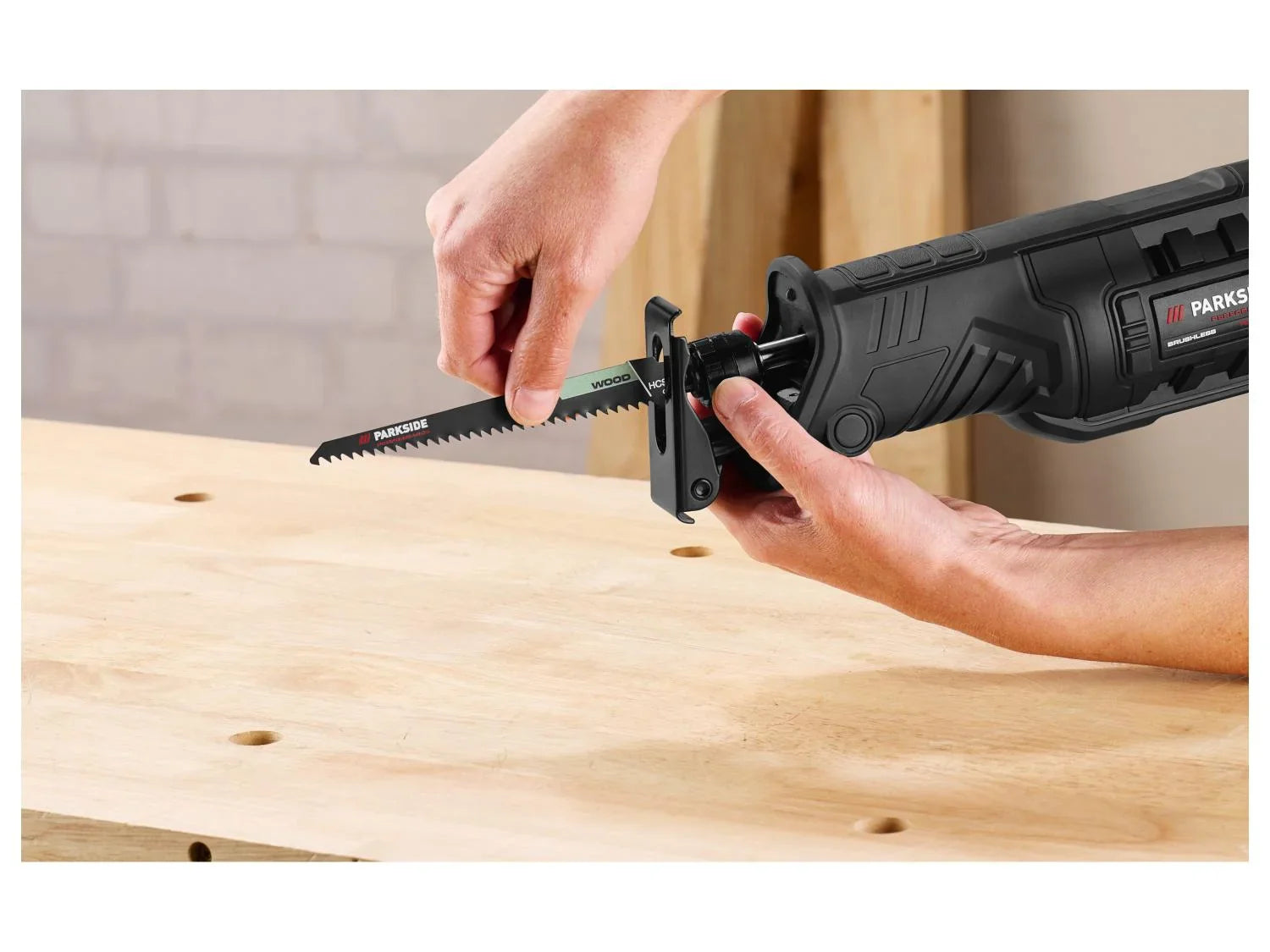 PARKSIDE PERFORMANCE Scie sabre sans fil PSSAP 20-Li E6, 20 V