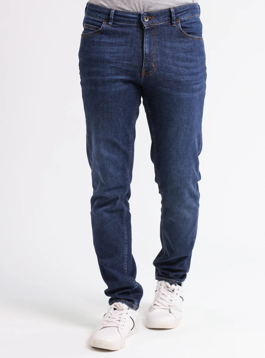 Jean homme en coton  Bleu Brut