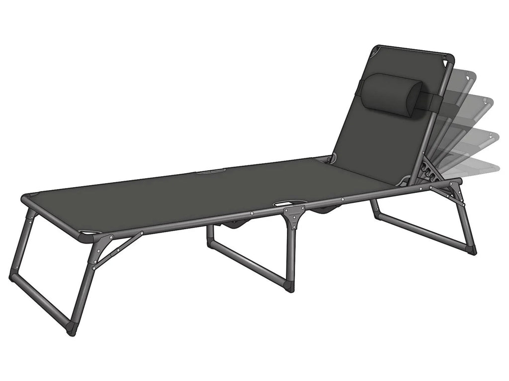 LIVARNO home Bain de soleil en aluminium Houston, gris
