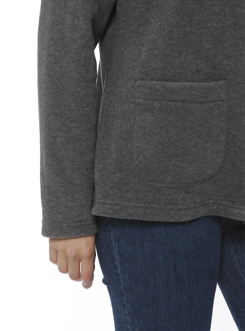 Cape femme gris anthracite fabriquée en France
