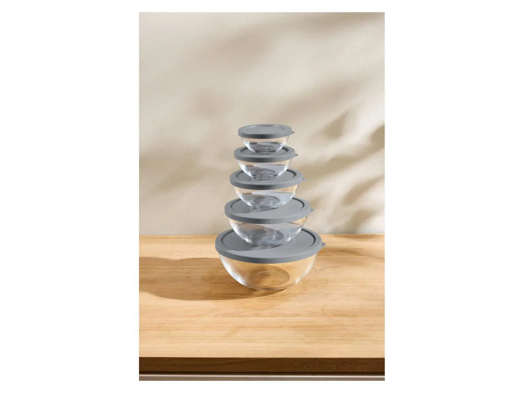 SILVERCREST Set de 5 botes de conservation en verre