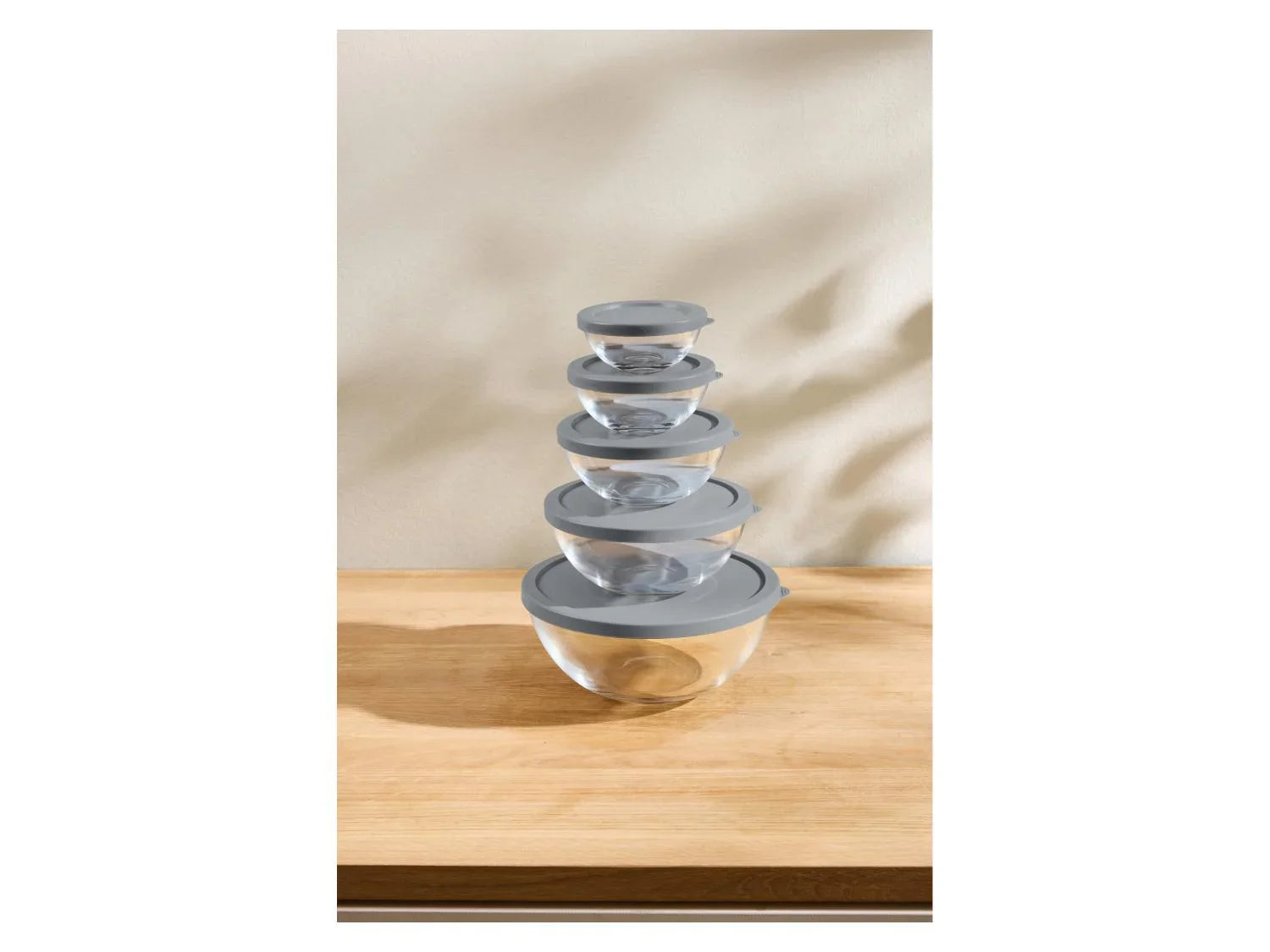 SILVERCREST Set de 5 botes de conservation en verre