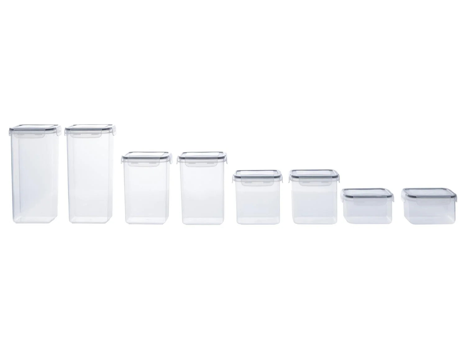 LIVARNO home Set de botes de conservation, 8 pices