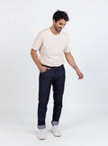 Jean homme en coton bleu brut