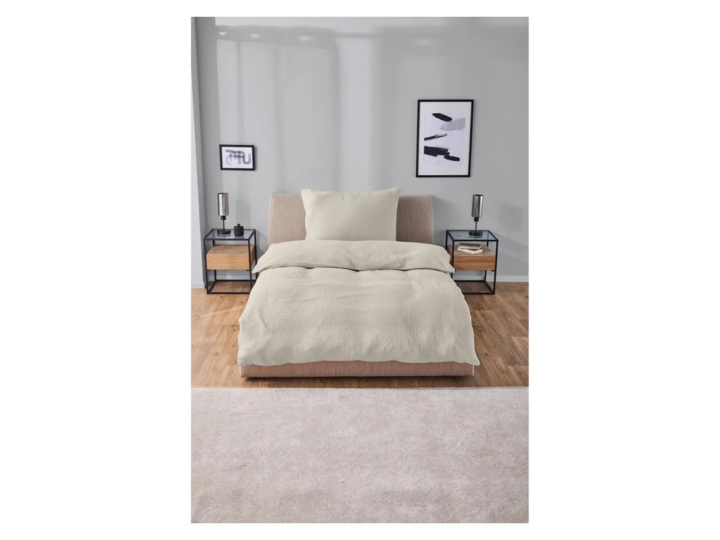 LIVARNO home Parure de lit en mousseline, 140 x 200 cm