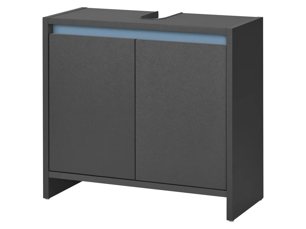 LIVARNO home Meuble sous-vasque Oslo, 60 x 55 x 28 cm, noir