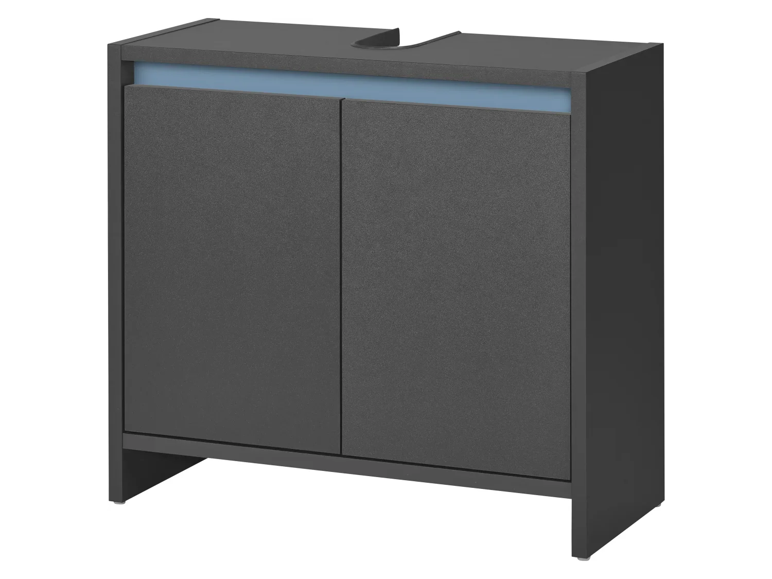 LIVARNO home Meuble sous-vasque Oslo, 60 x 55 x 28 cm, noir