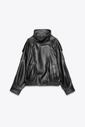 Veste en simili cuir noir