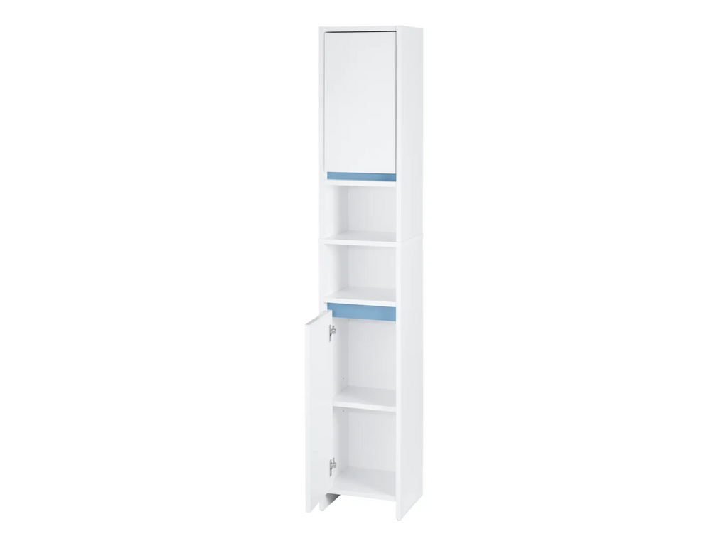 LIVARNO home Armoire de toilette haute Oslo, 32 x 180 x 28 cm, blanche