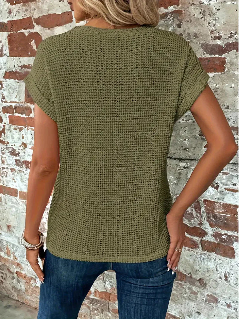 T-shirt décontracté à manches courtes pour femmes