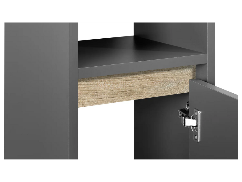 LIVARNO home Colonne de salle de bain Oslo, 32 x 180 x 28 cm, noire