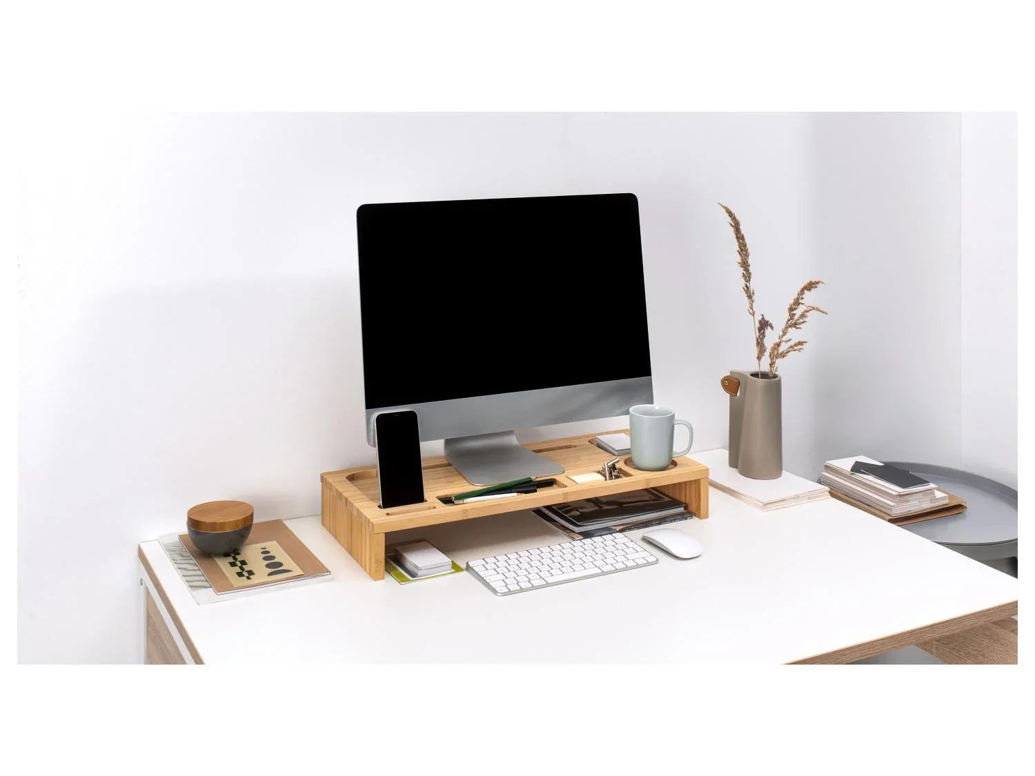 LIVARNO home Support d'ordinateur en bambou