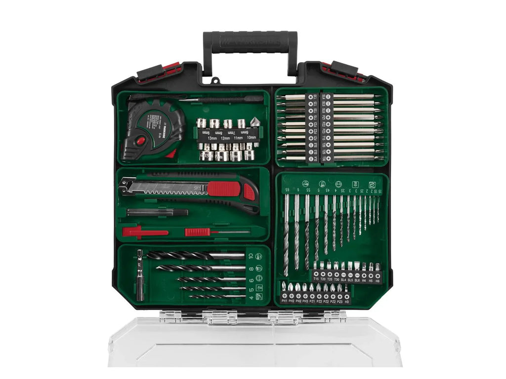 PARKSIDE Set perceuse-visseuse sans fil et 75 accessoires + 2 batteries + chargeur, 12 V