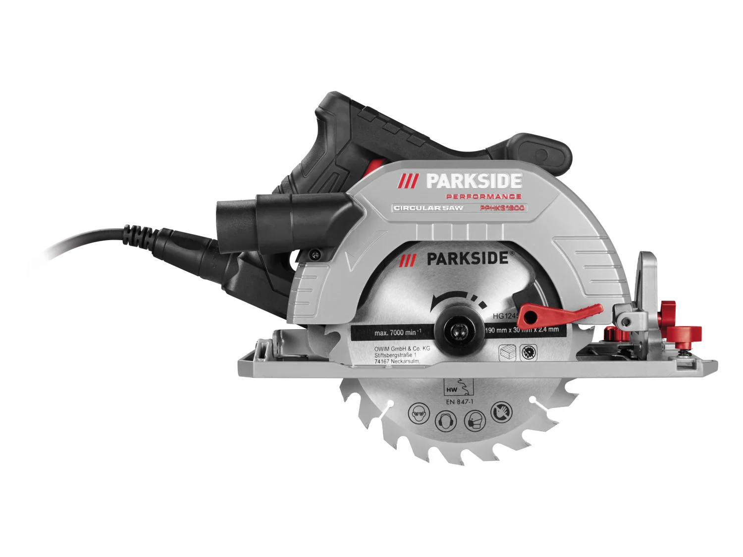 PARKSIDE PERFORMANCE Scie circulaire PPHKS 1800 A1, 190 mm, 1800 W