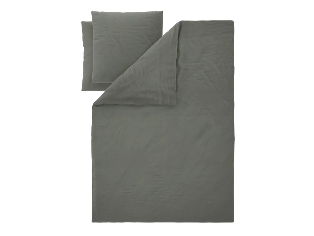 LIVARNO Parure de lit en coton et lin, 260 x 240 cm