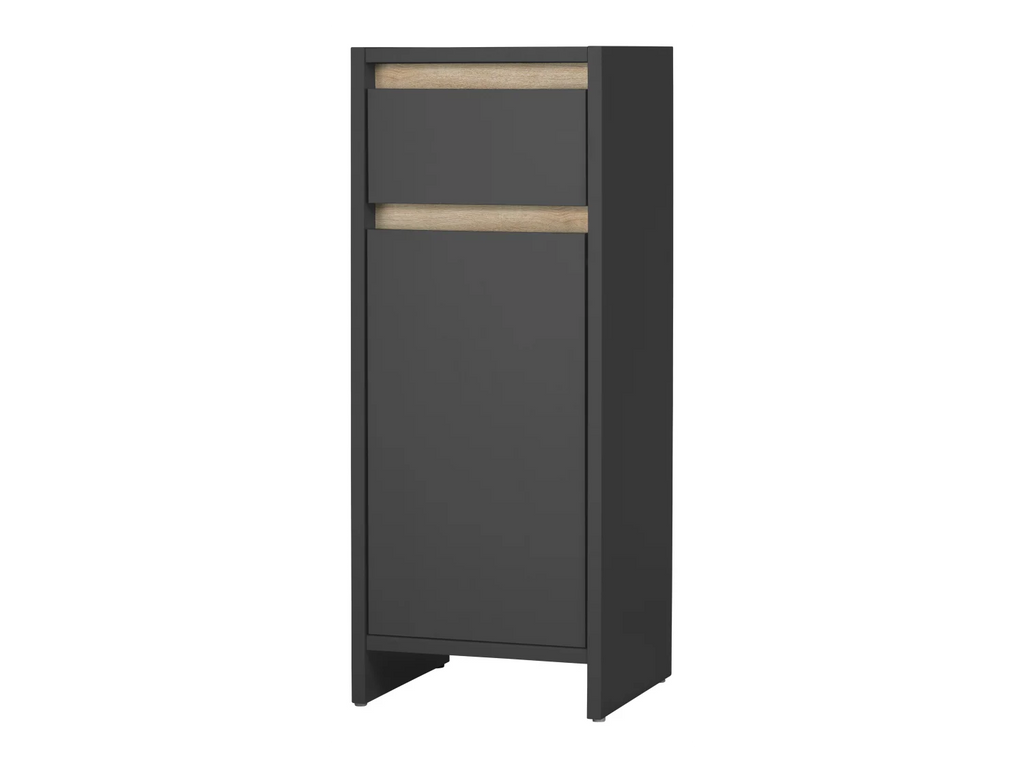 LIVARNO home Armoire latrale de salle de bains Oslo, 32 x 80 x 28 cm, noire