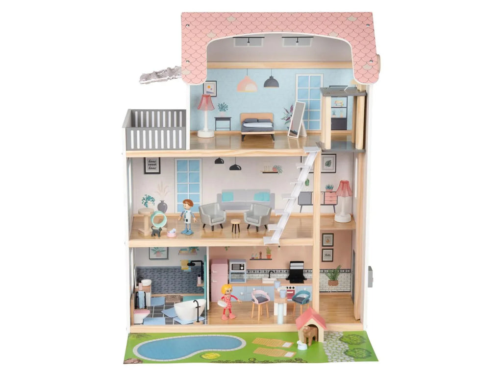 Playtive Maison de poupes XXL, 54 pices