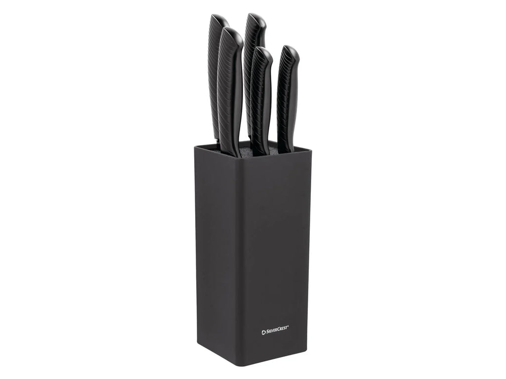 SILVERCREST Set de couteaux en acier inoxydable avec bloc de rangement
