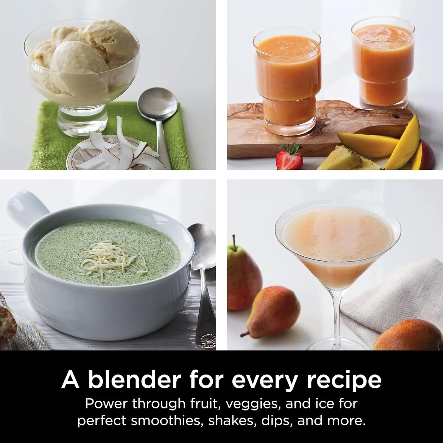Ninja BL660 Professional Compact Smoothie and Food Processor Blender 1100W 3 Functions