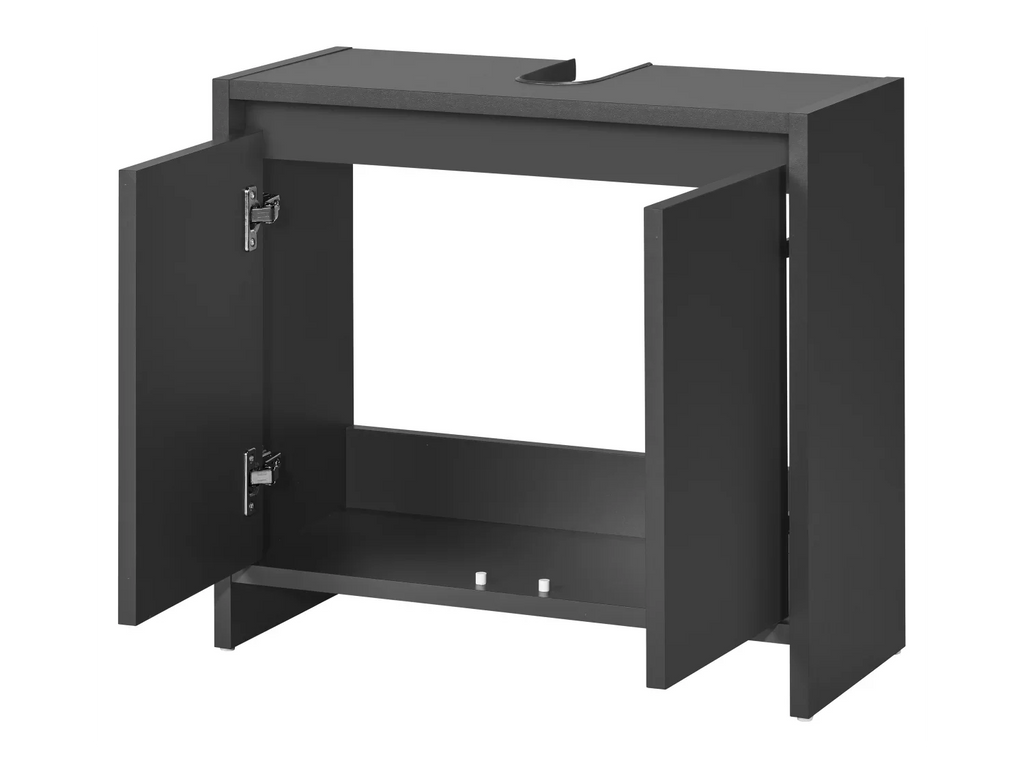 LIVARNO home Meuble sous-vasque Oslo, 60 x 55 x 28 cm, noir