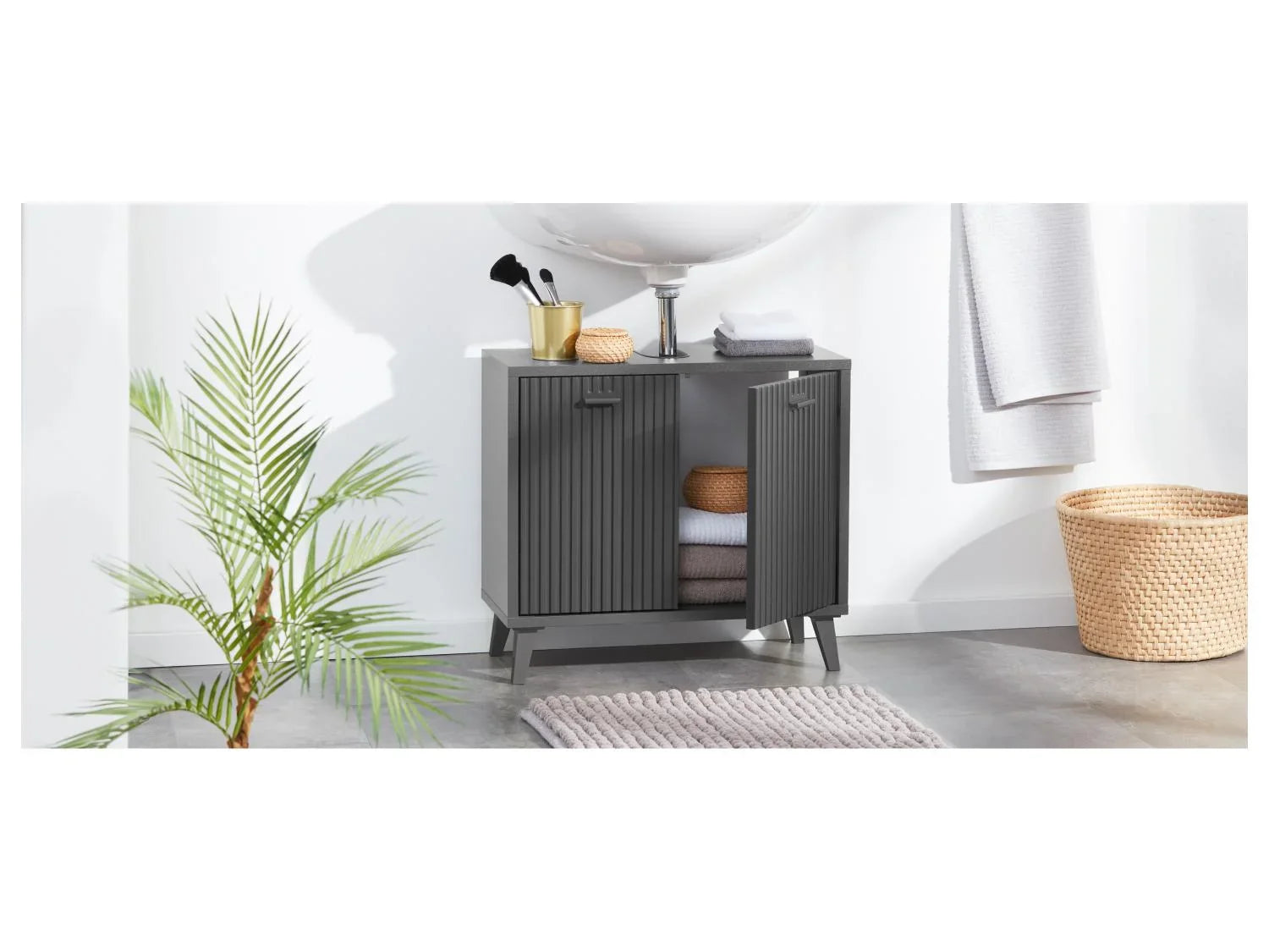 LIVARNO home Meuble sous-vasque, 60,4 x 55 x 28 cm