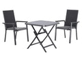LIVARNO Table de jardin + Lot de 2 fauteuils Houston