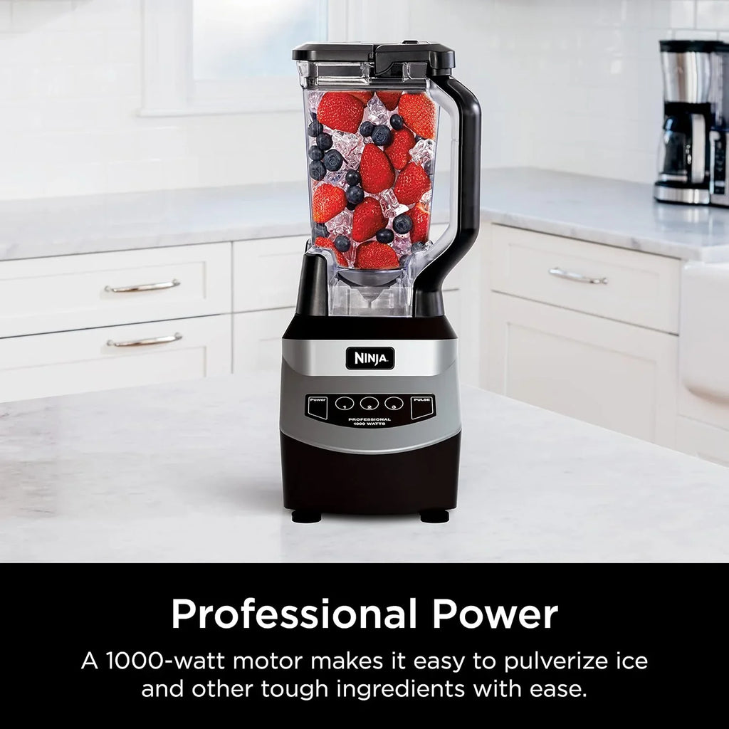 Ninja BL660 Professional Compact Smoothie and Food Processor Blender 1100W 3 Functions