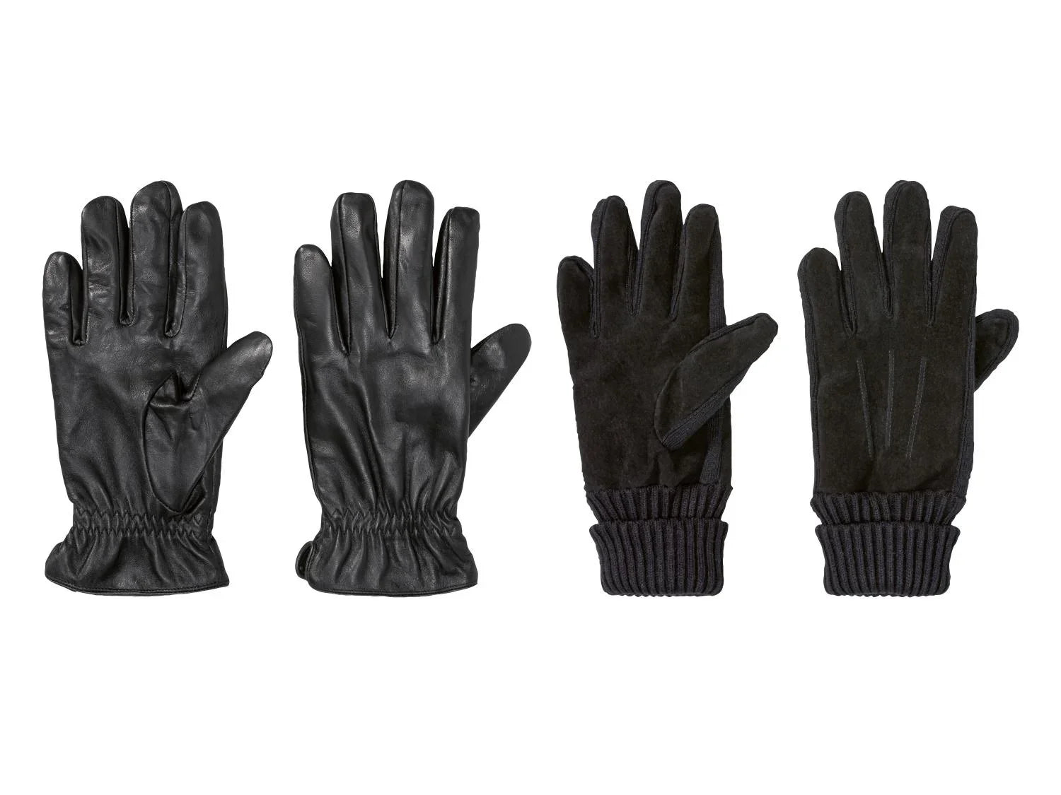 LIVERGY Gants en cuir homme