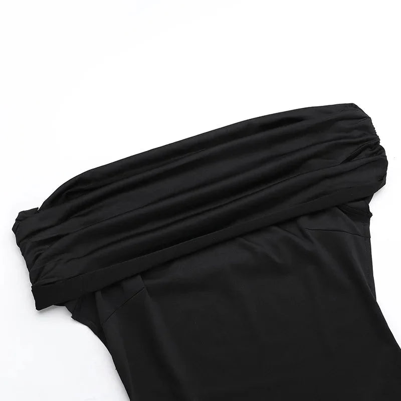 Robe maxi dos nu sans bretelles pour femmes