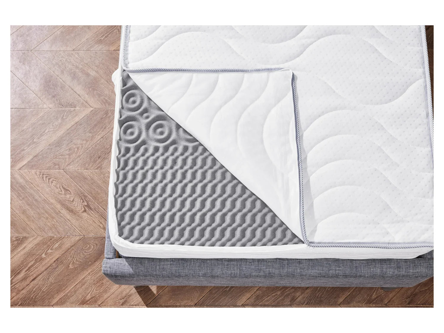 LIVARNO home Matelas  ressorts ensachs 7 zones, H2, 90 x 190 cm