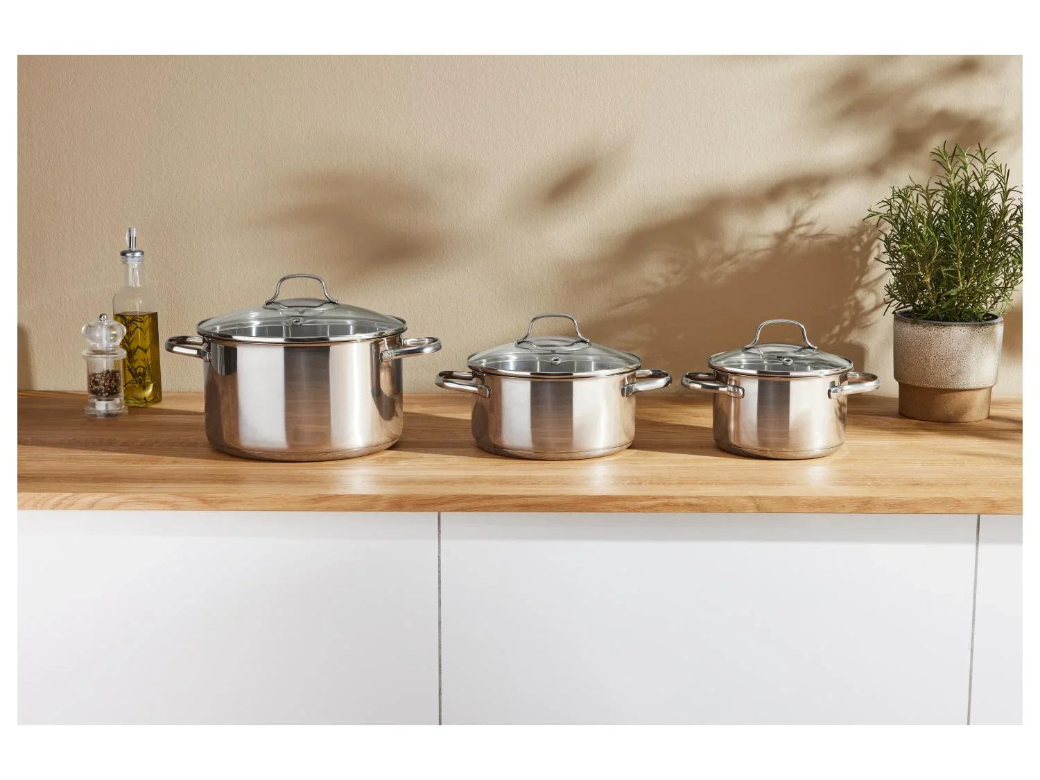 SILVERCREST Batterie de cuisine, 3 pices