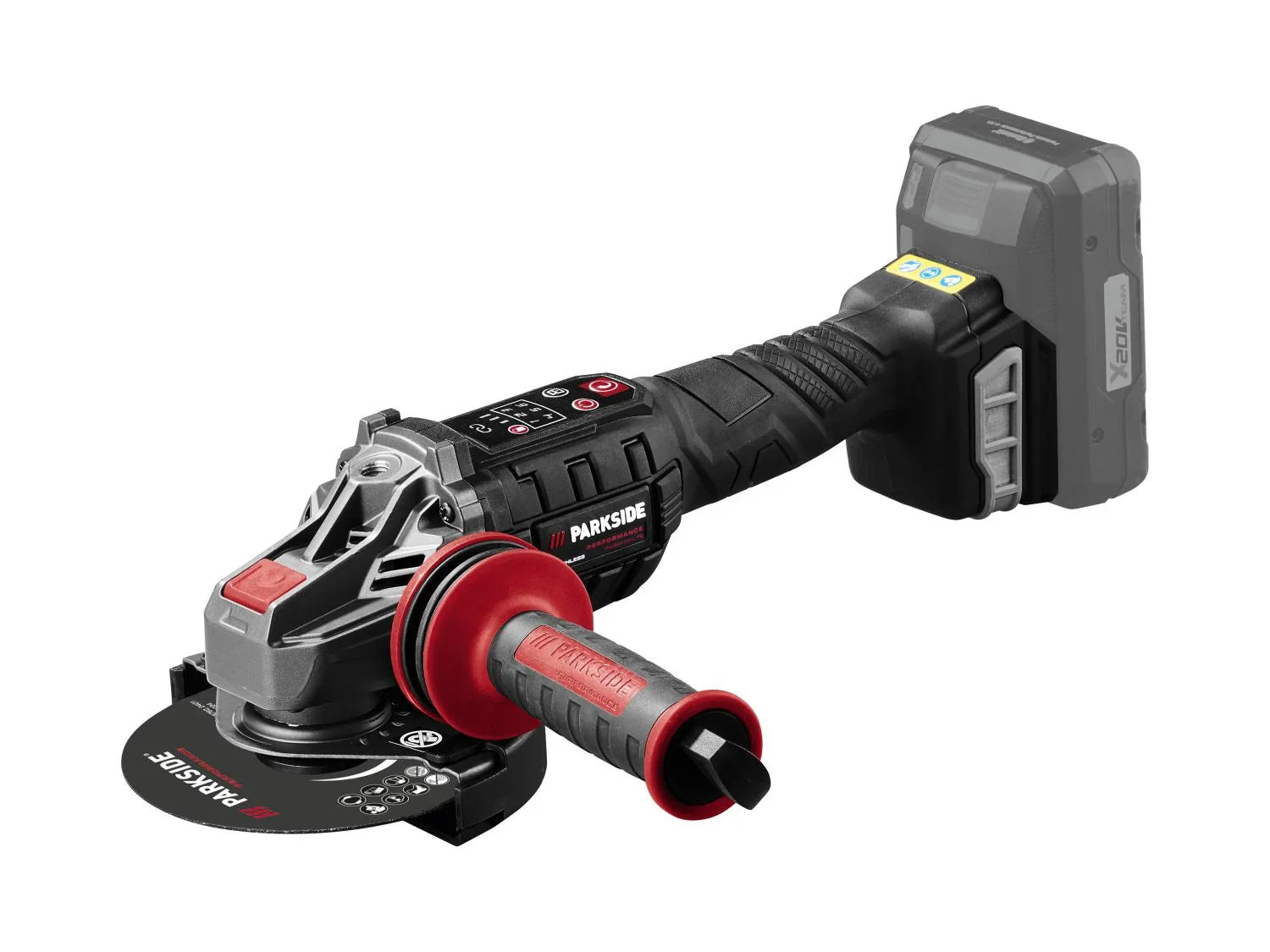 PARKSIDE PERFORMANCE Meuleuse d'angle sans fil PWSAP 20 Li F6, 20 V