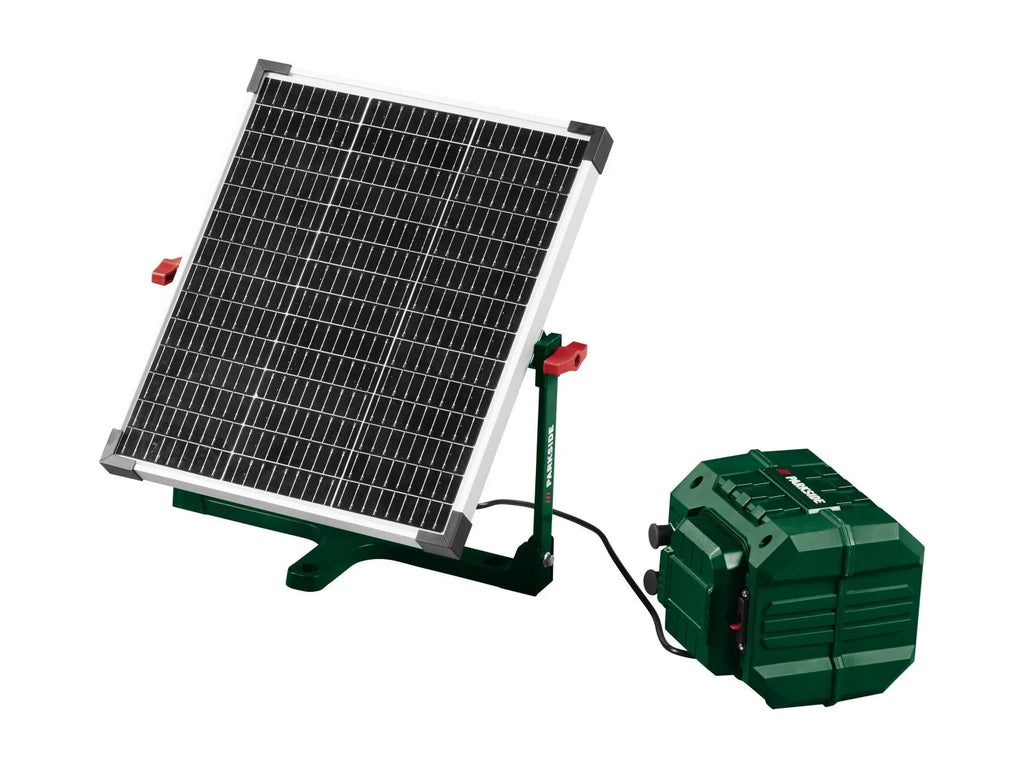 PARKSIDE Station de recharge solaire sans fil pour tondeuse robot PASLM 25 A1, 20 V