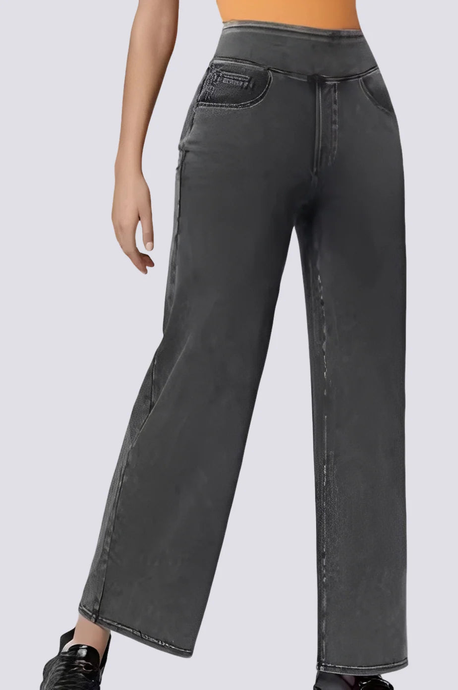 Carrie - Pantalon taille haute élégant