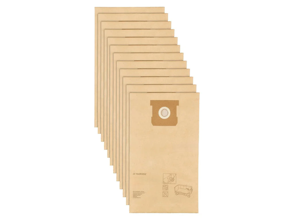 PARKSIDE Lot de 5 ou 12 sacs pour aspirateur PFT 8 A1
