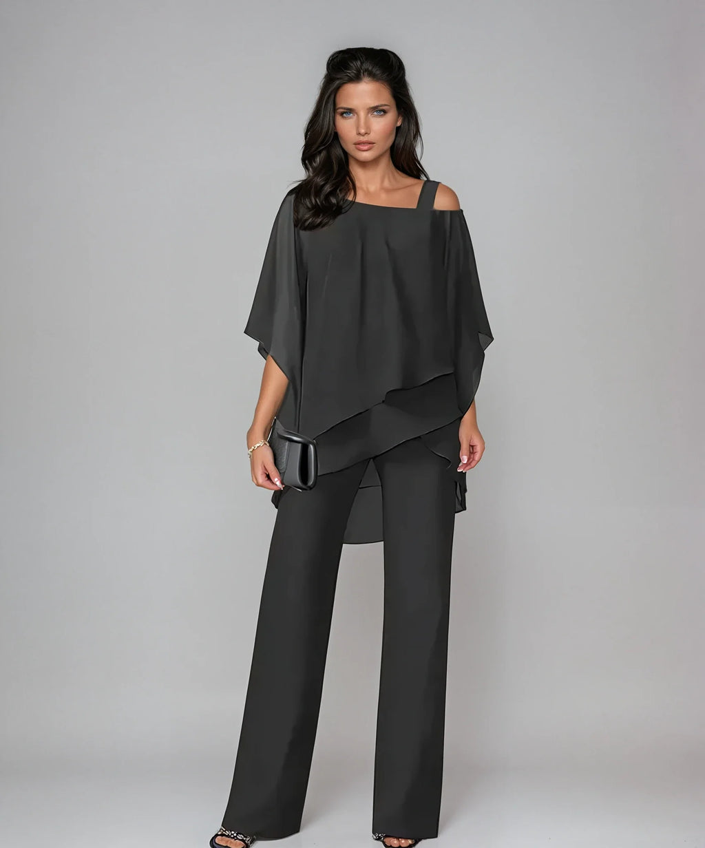Ensemble chic superposé en deux pièces