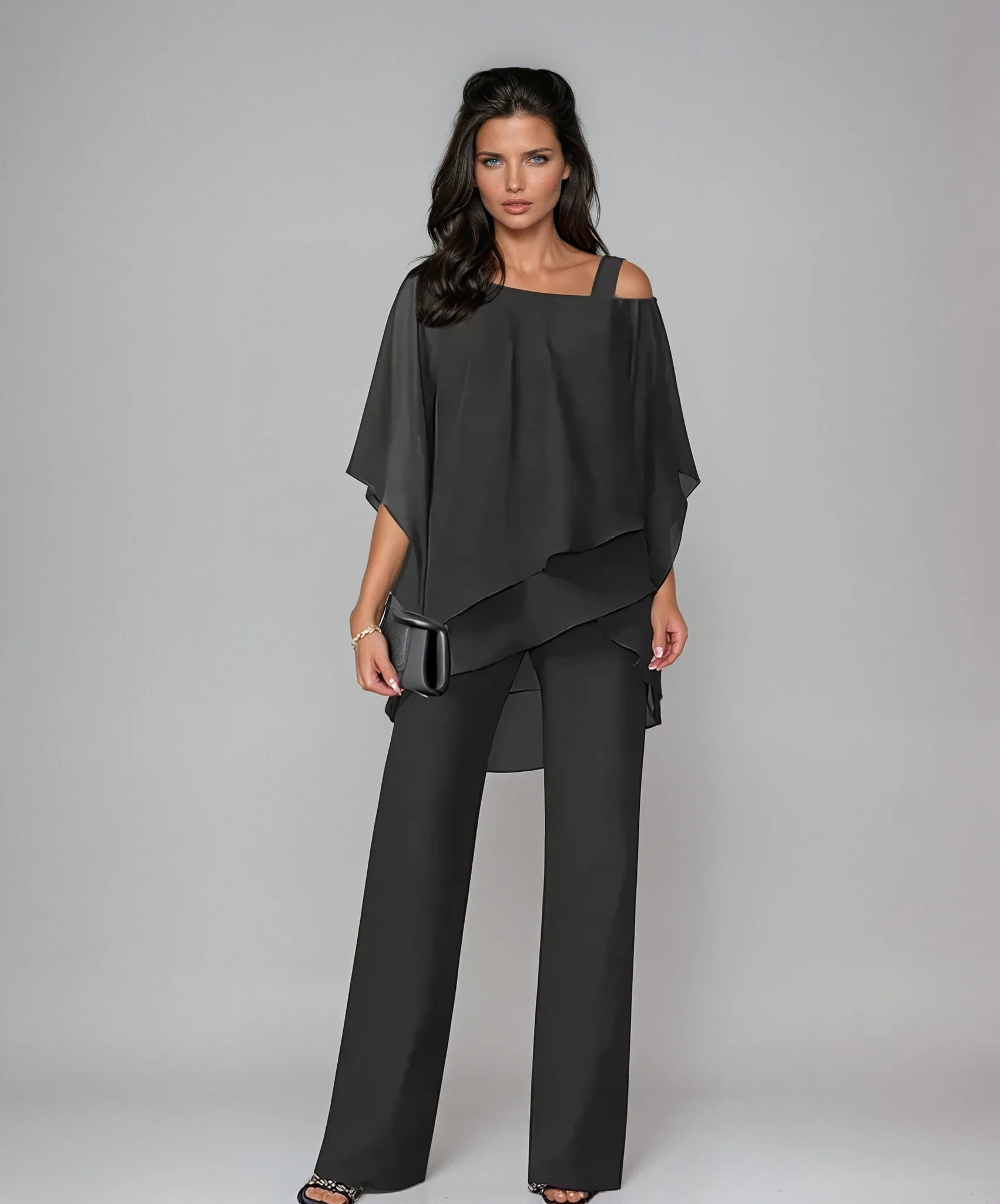 Ensemble chic superposé en deux pièces