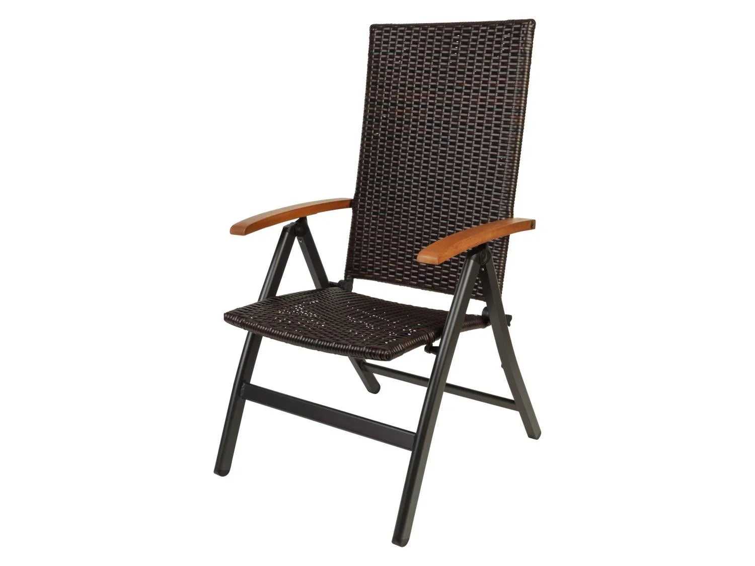 LIVARNO Table de jardin + Lot de 6 fauteuils pliants tresss Valencia