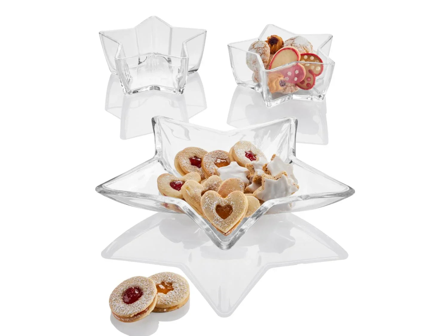 LIVARNO home Ensemble de saladiers ou prsentoirs en verre