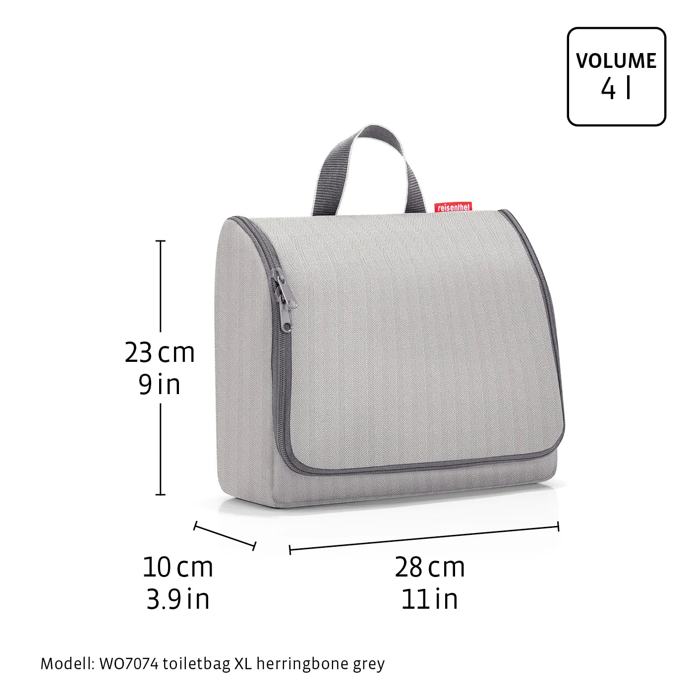 Toiletbag Xl Twist Silver