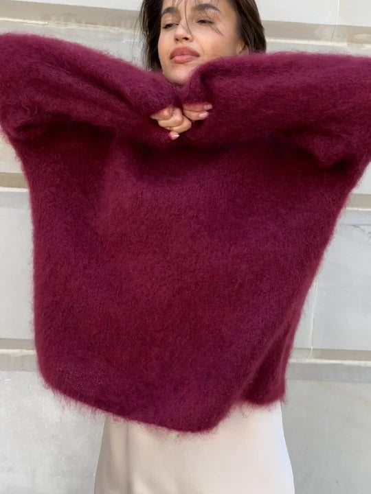 Pull en maille Mohair doux et confortable