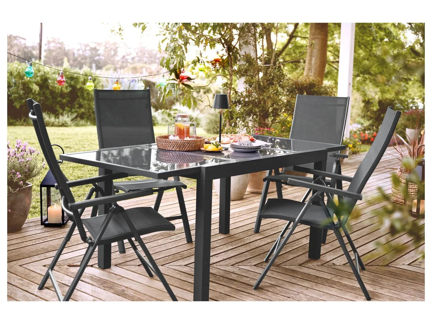LIVARNO Lot de 2 fauteuils pliables Houston