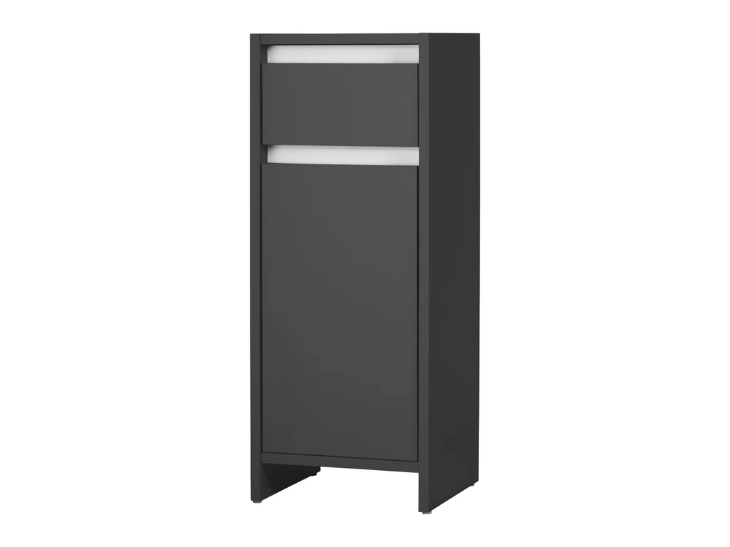 LIVARNO home Armoire latrale de salle de bains Oslo, 32 x 80 x 28 cm, noire