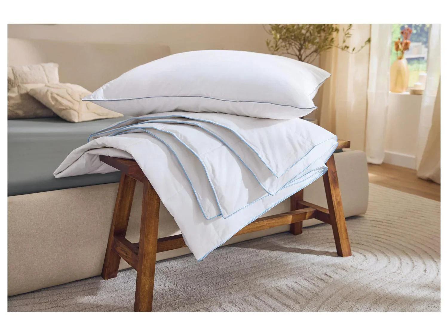 LIVARNO Oreiller  triple chambres Premium, 60 x 60 cm
