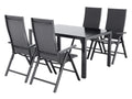 LIVARNO Table de jardin + Lot de 4 fauteuils Houston
