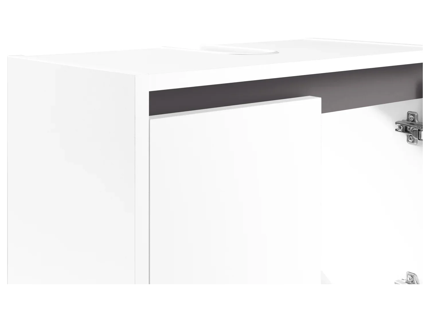LIVARNO home Meuble sous-vasque Oslo, 60 x 55 x 28 cm, blanc