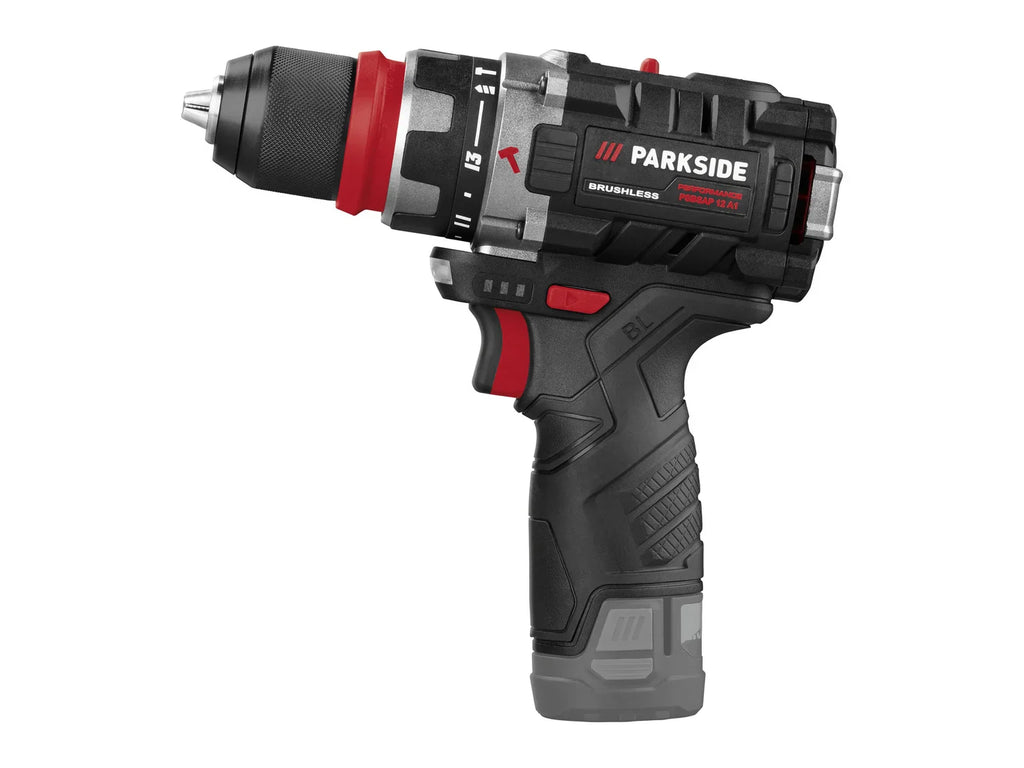 PARKSIDE PERFORMANCE Perceuse-visseuse  percussion sans fil PSBSAP 12 A1, 12 V