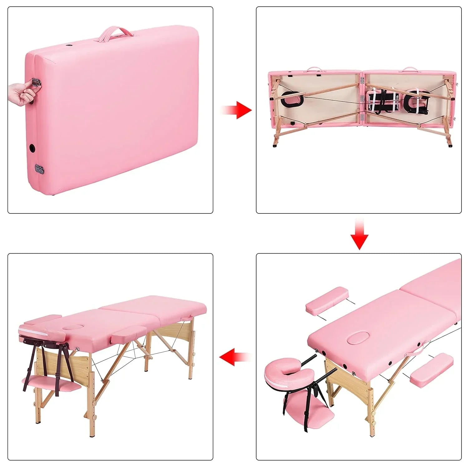 Yaheetech Massage Table Portable Lash Beds Spa Bed Massage Couch Foldable Spa Tables